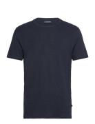 Coma Linen Tee Designers T-Kortærmet Skjorte Navy J. Lindeberg