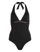 Halter Piece  Badedragt Badetøj Black Tommy Hilfiger