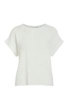 Vijosa S/S Top - Noos Tops T-shirts & Tops Short-sleeved White Vila