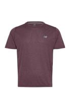 Athletics T-Shirt Sport T-Kortærmet Skjorte Burgundy New Balance