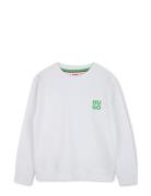 Sweatshirt Tops Sweatshirts & Hoodies Sweatshirts White Hugo Kids