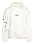 Doad Tops Sweatshirts & Hoodies Hoodies Cream HUGO