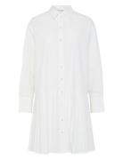 Yaselli Ls Shirt Dress S. Noos Knælang Kjole White YAS