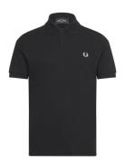 The Fred Perry Shirt Tops Polos Short-sleeved Black Fred Perry