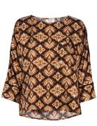 Day Forgivable Tops Blouses Long-sleeved Brown Day Birger Et Mikkelsen