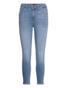 Scarlett High Zip Bottoms Jeans Skinny Blue Lee Jeans