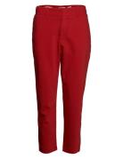 Melanie Gacon Pant Bottoms Trousers Straight Leg Red Pieszak