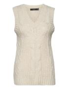 Vmbriella Sl V-Neck Vest Ga Bf Vests Knitted Vests Cream Vero Moda