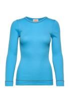 Blouse Ls Tops T-shirts & Tops Long-sleeved Blue Barbara Kristoffersen...