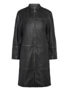 Kate Leather Coat Læderjakke Skindjakke Black Jofama