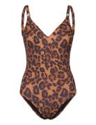 Sauvage Wirefree Triangle Spacer Swimsuit Badedragt Badetøj Beige Chan...