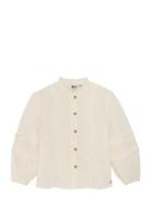 Shirt Longsleeve Ruffle Tops Blouses & Tunics Cream Daily 7