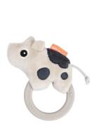 Sensory Rattle W/Teether Dotti Sand Toys Baby Toys Teething Toys Beige...
