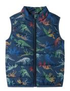 Nmmmylane Vest Aop2 Foret Vest Navy Name It