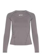 Soft Basic Long Sleeve Sport T-shirts & Tops Long-sleeved Grey Aim´n