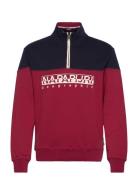 B-Saturnia Hz Tops Sweatshirts & Hoodies Sweatshirts Red Napapijri