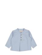 Totoro Tops Shirts Long-sleeved Shirts Blue MarMar Copenhagen