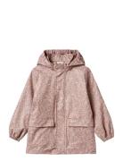 Rainwear Ollo Jacket Outerwear Rainwear Jackets Pink Wheat