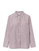 Malou Shirt - Poplin Tops Shirts Long-sleeved Red STUDIO FEDER