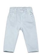 Straight Paperbag Jeans Bottoms Jeans Loose Jeans Blue Mango