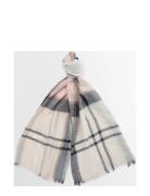 Barbour Abigail Tartan Accessories Scarves Lightweight Scarves Cream B...