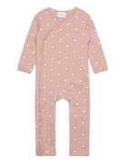 Tnsbnova L_S Wrap Jumpsuit Jumpsuit Pink The New