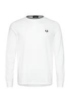 Ls Twin Tipped T-Shirt Tops T-Langærmet Skjorte White Fred Perry