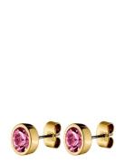 Nobles Sg Rose Accessories Jewellery Earrings Studs Pink Dyrberg/Kern