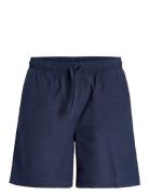 Jpstjaiden Summer Linen Blend Short Sn Bottoms Shorts Casual Blue Jack...