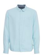 Bhbobby Shirt Tops Shirts Linen Shirts Blue Blend
