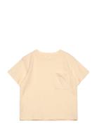 Patch Pocket T-Shirt Tops T-Kortærmet Skjorte Yellow Mango