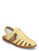 Sandals - Flat - Closed Toe - Op Flade Sandaler Yellow ANGULUS