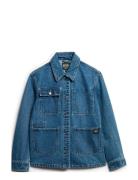 Denim Chore Jacket Jakke Denimjakke Blue Superdry