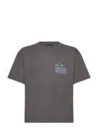 Gh Qs World Force Ss Yth Tops T-Kortærmet Skjorte Grey Quiksilver