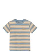 T-Shirt Stripe Tops T-Kortærmet Skjorte Blue Daily 7