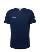 Aenergy Fl T-Shirt Men Sport T-Kortærmet Skjorte Navy Mammut