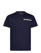 Cotton Blend-Lng-Top Tops T-Kortærmet Skjorte Navy Polo Ralph Lauren