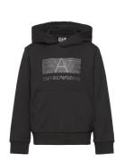 Sweatshirt Tops Sweatshirts & Hoodies Hoodies Black EA7