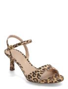 Nahia_Lkd Sandal Med Hæl Brown UNISA