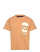 Tnneely S_S Tee Tops T-Kortærmet Skjorte Beige The New