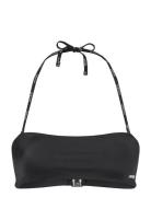 Pure_Bandeau Swimwear Bikinis Bikini Tops Bandeau Bikinitops Black HUG...