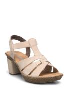 665K3-00 Sandal Med Hæl Cream Rieker