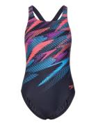 Womens Digital Printed Medalist 1 Pc Sport Swimsuits Black Speedo