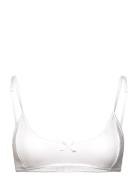 Pointelle Scooped Bra Lingerie Bras & Tops Soft Bras Non Wired Bras Wh...