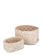 Quilted Storage Basket, Set Of Two - Ocs Home Kids Decor Storage Stora...