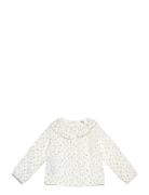 Floral-Print Cotton Blouse Tops Blouses & Tunics White Mango