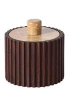 Jar W. Lid Yami Home Storage Mini Boxes Brown Muubs