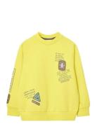 Fleece Sweatshirt Tops Sweatshirts & Hoodies Sweatshirts Yellow Boboli