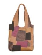 Suede Danita Patch Bag Bags Totes Brown Becksöndergaard