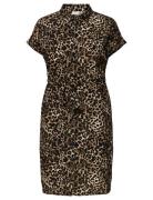Cardiega Life Ss Shirt Dress Wvn Noos Knælang Kjole Black ONLY Carmako...